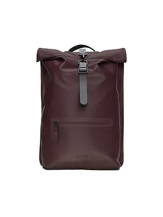 RAINS | Rucksack ROLLTOP | dunkelrot